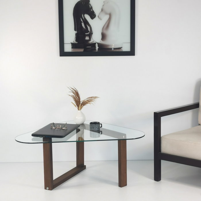 Hanah Home Mesa de centro Cam Orta S302 en Nogal
